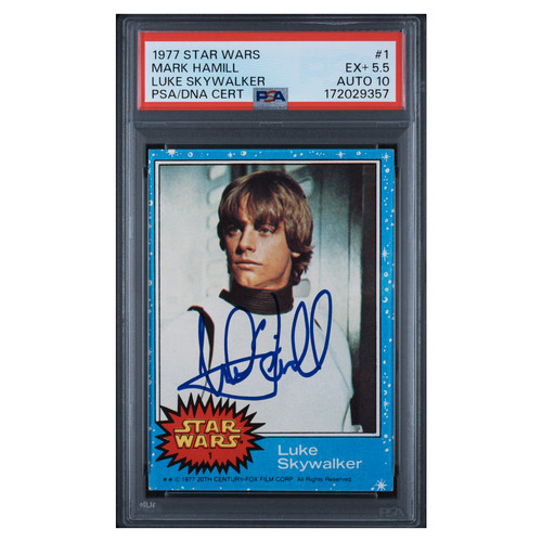 1977 Topps Star Wars #1 Luke Skywalker — AUTH (grade unconfirmed)