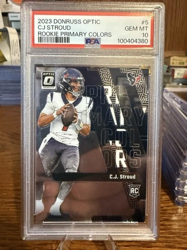 2023 Donruss Optic C.J. Stroud Primary Colors RC Rookie #5 Texans PSA 10