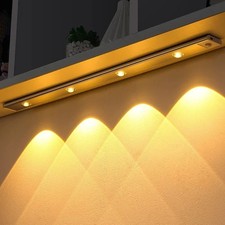 USB Rechargeable Motion Sensor Under Cabinet Closet Light Strip Kitchen Lamp
