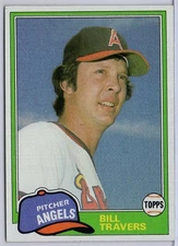 1981 Topps Traded #845 Bill Travers in EXMT Condition Angels