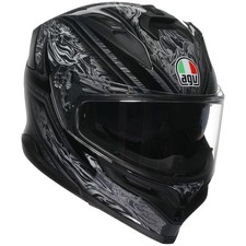 AGV K7 Damascus Motorcycle Helmet Replica Full Face Black Silver