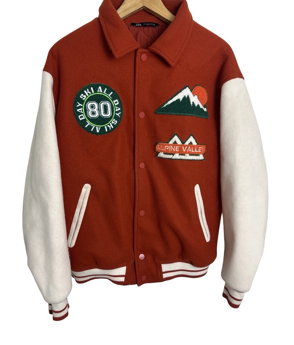 Zara Men's Ski All Day Alpine Valley Letterman's Quilted Lined