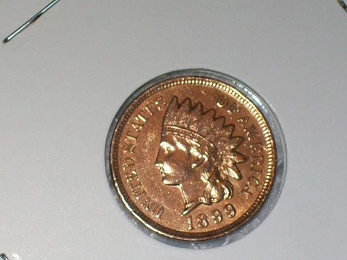 1899 indian head penny RED BRILLIANT UNCIRCULATED