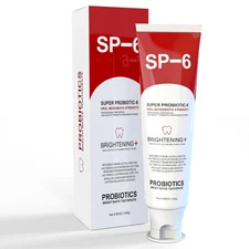 SP-6 Probiotic Whitening Toothpaste for Teeth Whitening/Brightening & Fresh Brea