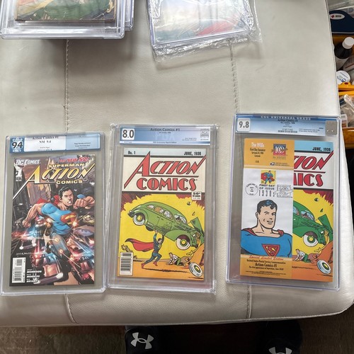 Action Comics 1 Cgc Lot 9.8 USPS 1st Day Stamp 50th Ann 8.0 Superman New 52 Pgx