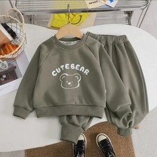 Cute Bear Children's Pajama Set Cotton Kidswear