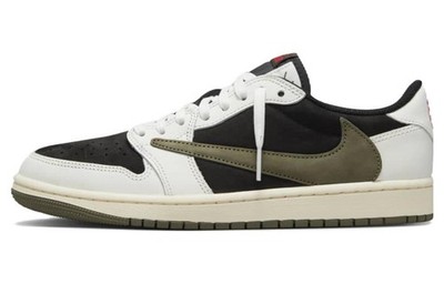 Jordan 1 Retro Low OG SP Travis Scott Olive Women's - DZ4137-106 Size