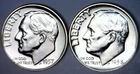 1957 & 1958 GEM PROOF SILVER Roosevelt Dime Coins SUPERB PRF 2 Coin LOT   NR