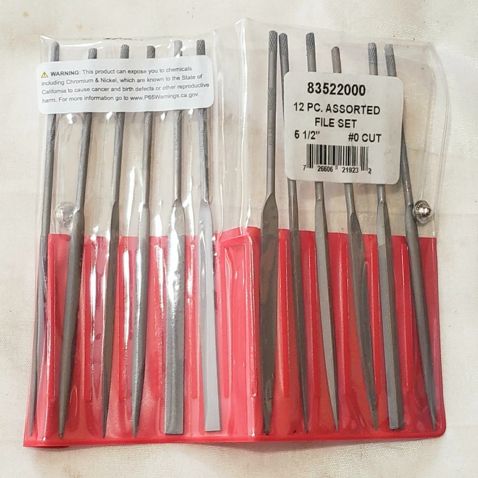 Simonds 83522000 Needle File Set #0 Cut, 5-1/2", Swiss, Natural - Image 2 of 2