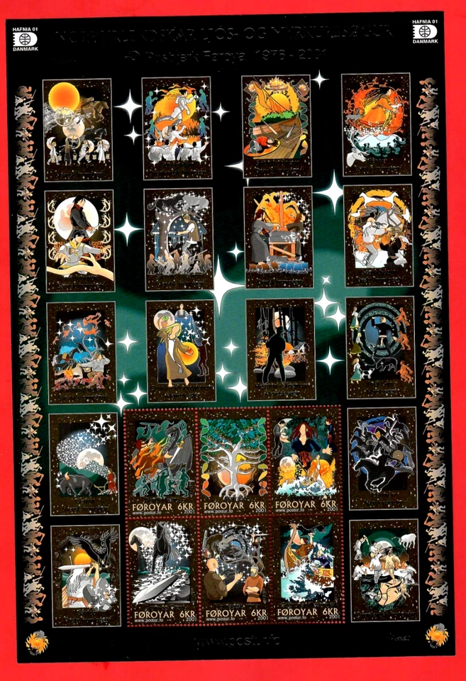 FAROE ISLANDS NORDIC MYTHS LEGEND MNH with PRESENTATION FOLDER & BOOKLET - Image 3 of 4