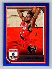 2021 Hoops #226 Greg Brown III Blue NBA Portland Trail Blazers