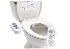 Hibbent JBY2000 Bidet Attachment for Toilet Hot  Cold Water Spray Non-Electric