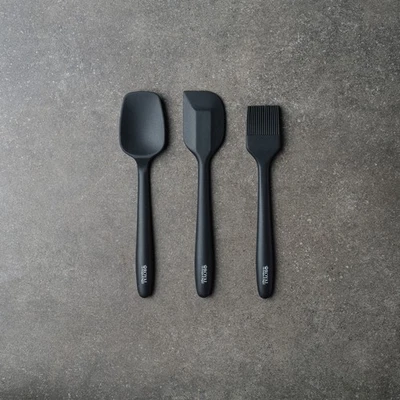 ROYAL VAN KEMPEN & BEGEER Royal VKB 3 Piece Utensil Set – Silicone Kitchen Spatula, Spoon, Pastry Brush