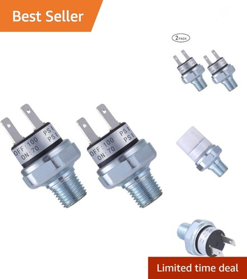 #ad Air Pressure Switch 70 100 PSI Pressure Switch 24V 12V Pressure Switch Air ... $24.99