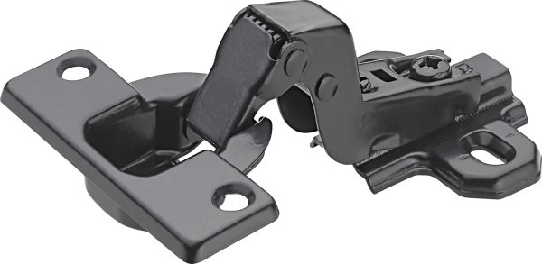 Hettich Topfscharnier Slideon Stahl Zum Aufschrauben Innenlegend Ø 35 Mm Schwarz-image