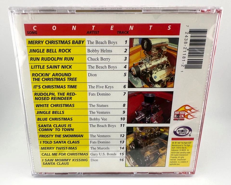 Hot Rod Holiday by Various [ NEW CD, 1997 The Right Stuff ] * SEALED * Foto 2 de 4