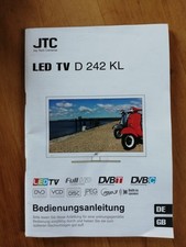 Bedienungsanleitung JTC LED TV D 242 KL  Fernseher 2014 Sammler