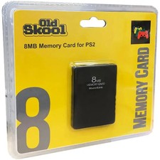 PlayStation 2 - Black Memory Card 8MB - Old Skool