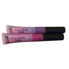 Go Ho Purple Face Body Paint Stick Non Toxic Water Based 8.5oz 2 Tubes NEW