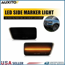 Pair Led Side Marker Light Amber Lamp For 2021-2023 Ford Bronco Sport Badlands Pair Led Side Marker Light Amber Lamp For 2021-2023 Ford Bronco Sport Badlands