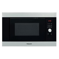 Image of Hotpoint MF25GIXH Built-In Compact Microwave Oven 25L 900W Black/Stainless NEW