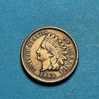 (1) Beautiful Antique 1863 Indian Head Cent/Penny CHOICE VF-VERY FINE