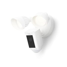Ring Floodlight Cam Wired Plus Outdoor Home or Business Security White