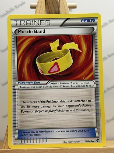 Pokemon TCG * Muscle Band * 121/146 * XY Base Set * Uncommon * Regular * 2014