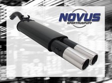 NOVUS Sportauspuff Gruppe N ESD 2x 90mm rund für VW Golf 2 Typ 19E