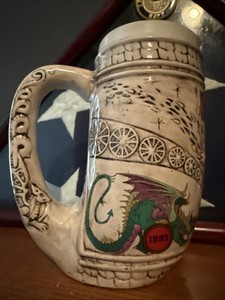 Texas Renaissance Festival Dragonslayer Tankard Mug Stein 1995 Limited #1/3600