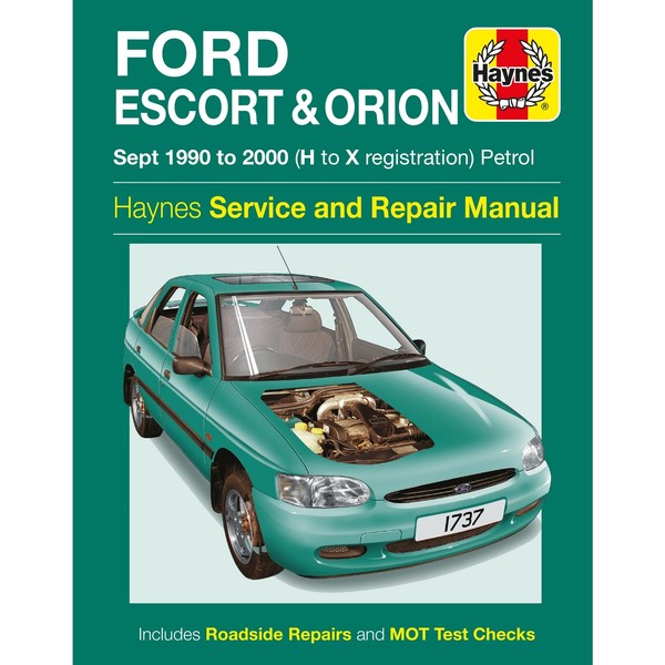 Ford Escort Orion 09.1990-2000 Benzin Petrol Repair Manual Haynes-image