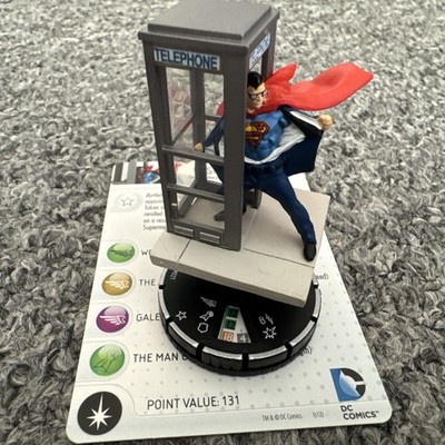 DC heroclix 10th Anniversary #021 Superman Rare mit Karte