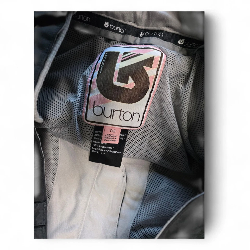 Pantalones de snowboard Burton para mujer medianos altos negros impermeables carga entrepierna 33” Foto 3 de 4