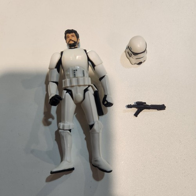 #ad Star Wars 3.75quot; The Saga Collection TSC George Lucas Stormtrooper Complete $25.00