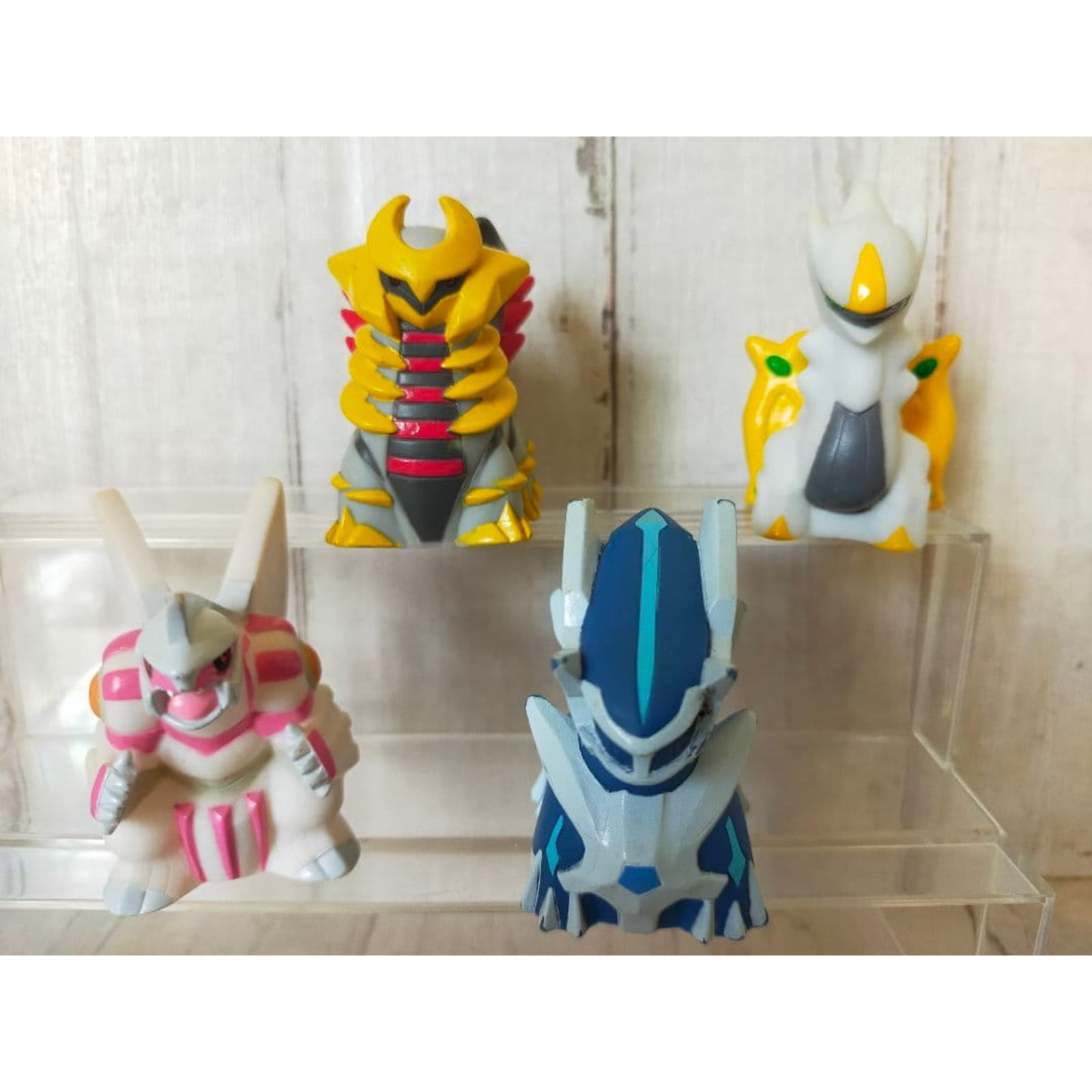 Giratina Arceus Palkia Dialga Pokemon Finger Puppet Figure 4pc Set Japan Rare