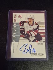 2019-20 Barrett Hayton UD SP Authentic Future Watch Auto /999 Rookie RC 