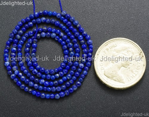 Natürliche Lapislazuli Edelstein Runde Perlen 2 mm 3 mm 4 mm 6 mm 8 mm 10 mm 12 mm 15,5 Zoll - Bild 12 von 31