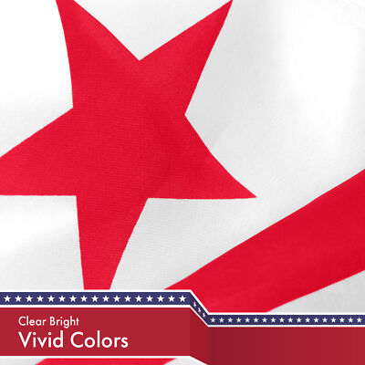 3dRose Washington DC Flaggen-Gartenfahne – 30,5 X 45,7 Cm Aus Polyester