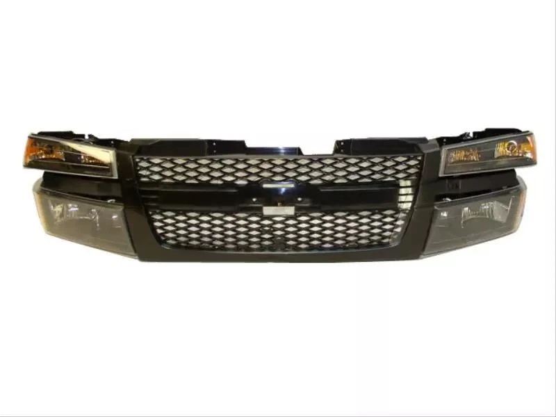 Front Grille Headlights Parking Lights Set 5PC For 2004-2012 Chevy Colorado Foto 2 de 4