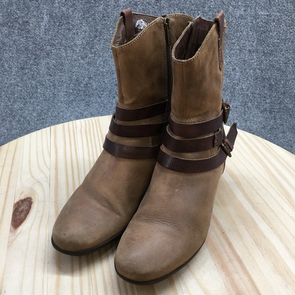 Pikolinos Botas Mujer 40 Brujas Media Pantorrilla Cremallera Lateral Bota Occidental Cuero Marrón Foto 3 de 4