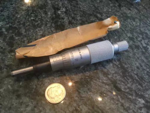 mitutoyo 0 to 1 micrometer head 0.001 graduation new machine shop inspection 