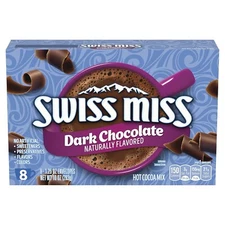 Swiss Miss DARK CHOCOLATE Hot Cocoa Mix 8-Envelopes ** BB 8/2026 **