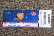 MINNESOTA TWINS VS TIGERS 9/15/2014 FULL TICKET ~ HUNTER/CABRERA/ARCIA HRs
