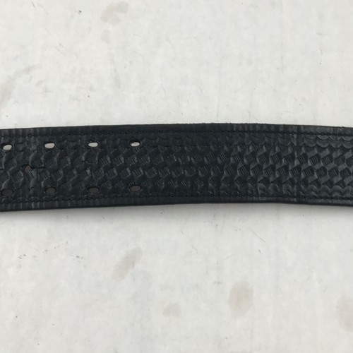 VTG Tex Shoemaker & Son Black Leather Police Cop Duty Belt N30 Missing Buckle - Picture 5 of 13