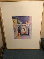 a wooden framed print by artist agust macke collection stadtisches mulhiem