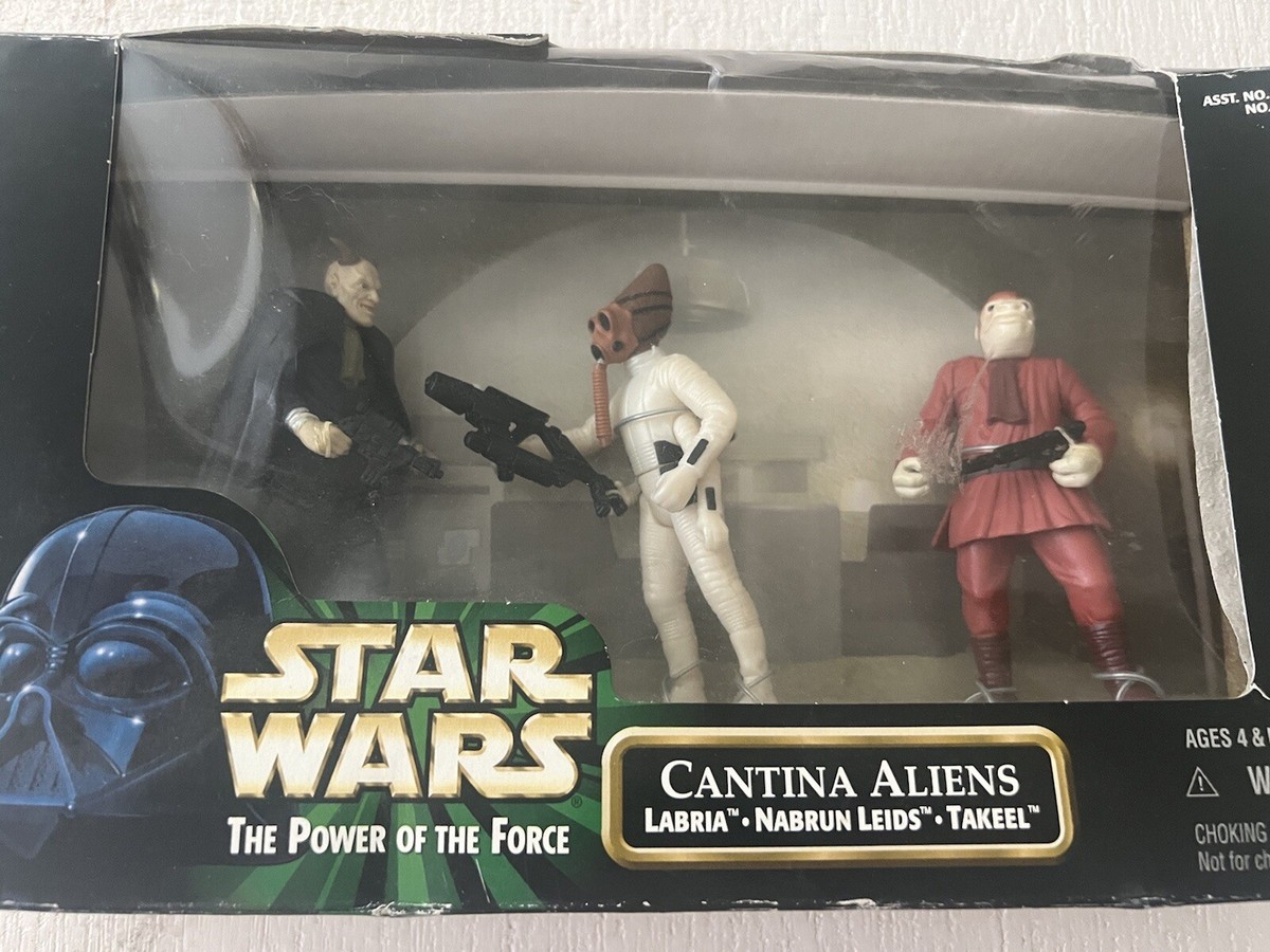 Star Wars Power of the Force Cantina Aliens 3-Pack 1998 New in Box