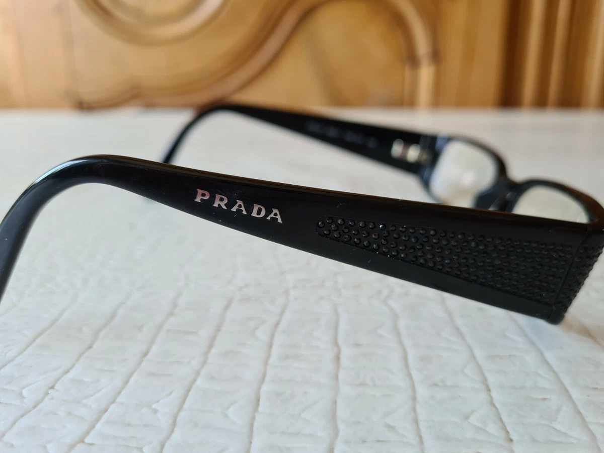 Lunettes De Vue PRADA Noir Strass montures vue Swaroski fine eBay