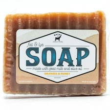 Bates Family Farm Oranges and Honey Fat and Lye Soap Goat Milk Olive Oil Natural