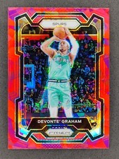 2023-24 Panini Prizm DEVONTE GRAHAM Red Cracked Ice #233 San Antonio Spurs