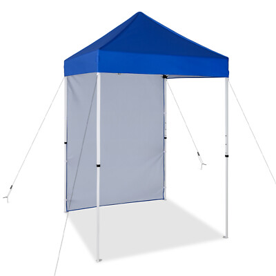 EAGLE PEAK Straight Leg Outdoor Portable Canopy Tent with One Removable Sunwall
